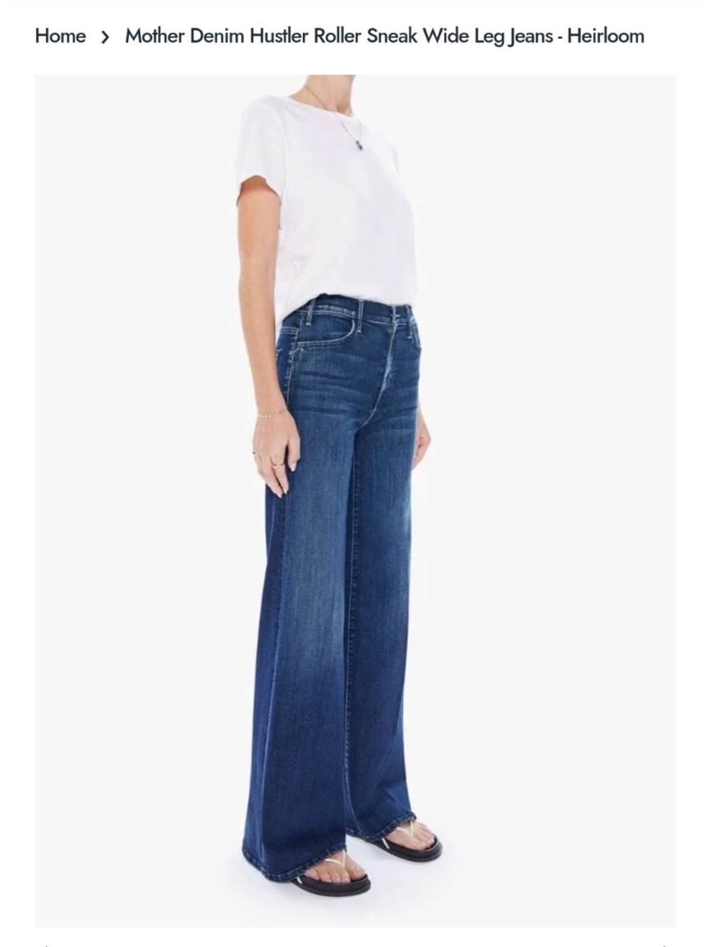 MOTHER DENIM -HUSTLER ROLLER SNEAK size 25 with 29” inseam